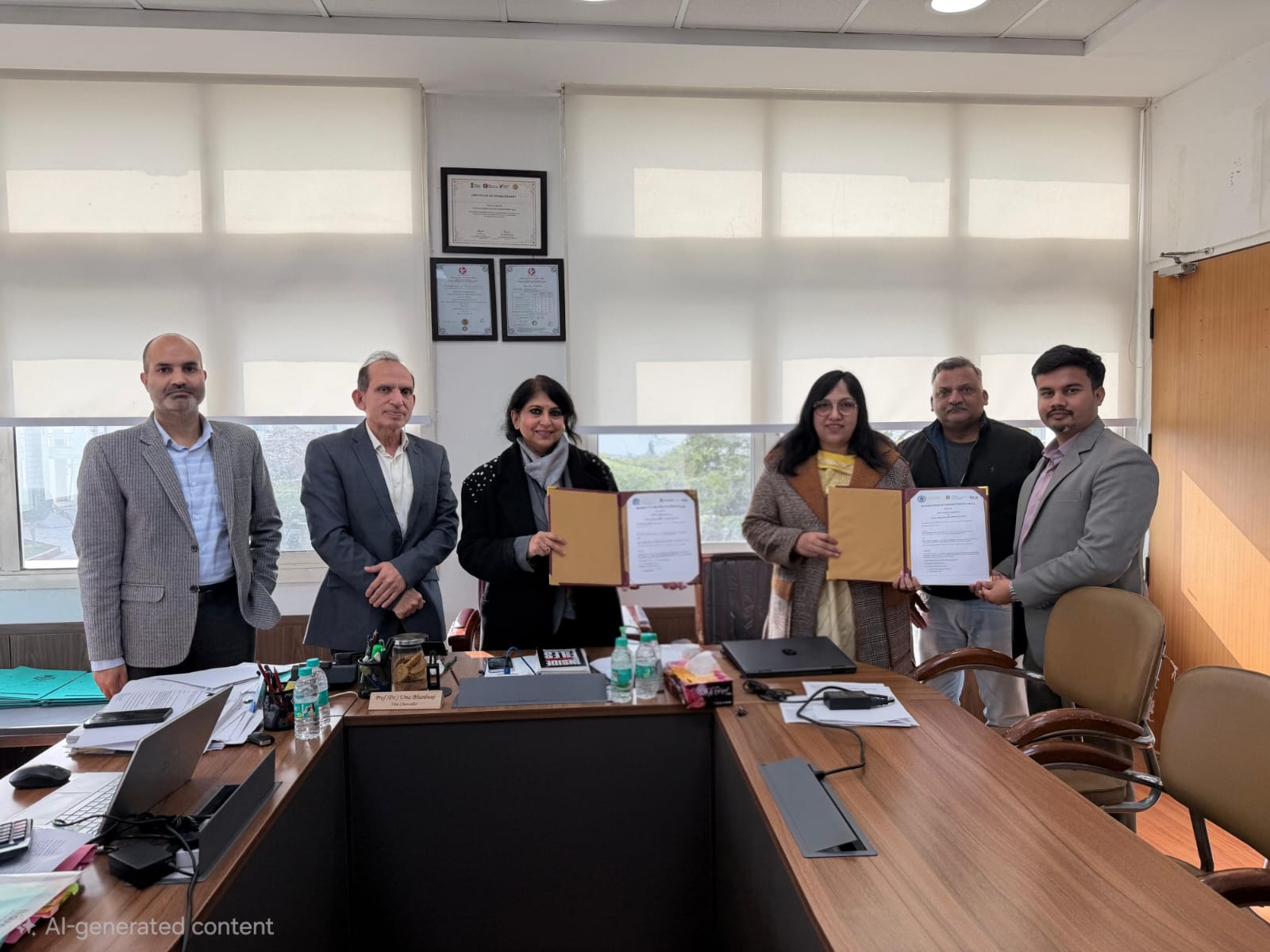 MoU Signing Ceremony between Noida International University and Cyber Shakti Foundation
